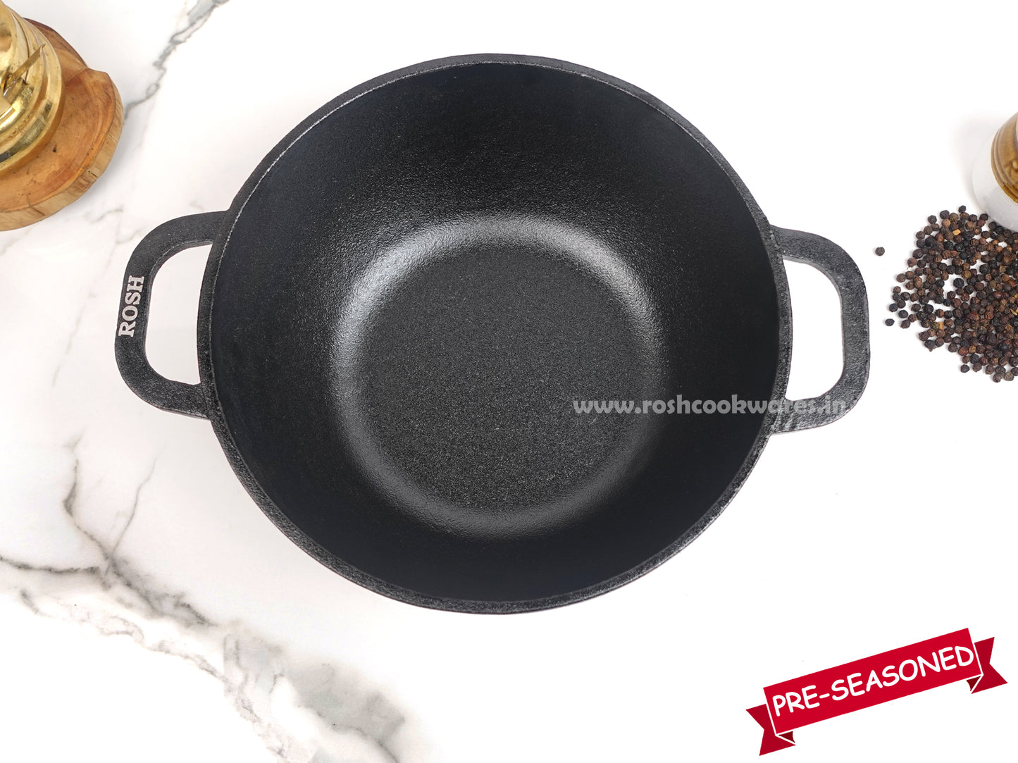 Kadai - Deep Flat Bottom - Dia 10 Inch.