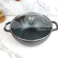 Kadai - Deep Flat Bottom - Dia 10 Inch -  With Lid.