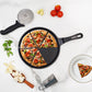 Pizza Pan - Cast Iron - Long Handle - Seasoned - Naturally Nonstick - 100% Pure - Toxin-free.