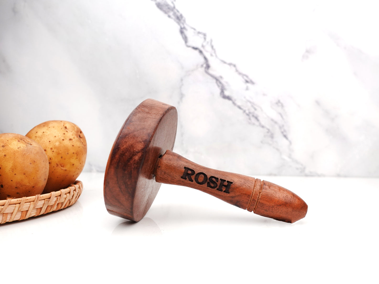Potato Masher - Seshame Wood -.