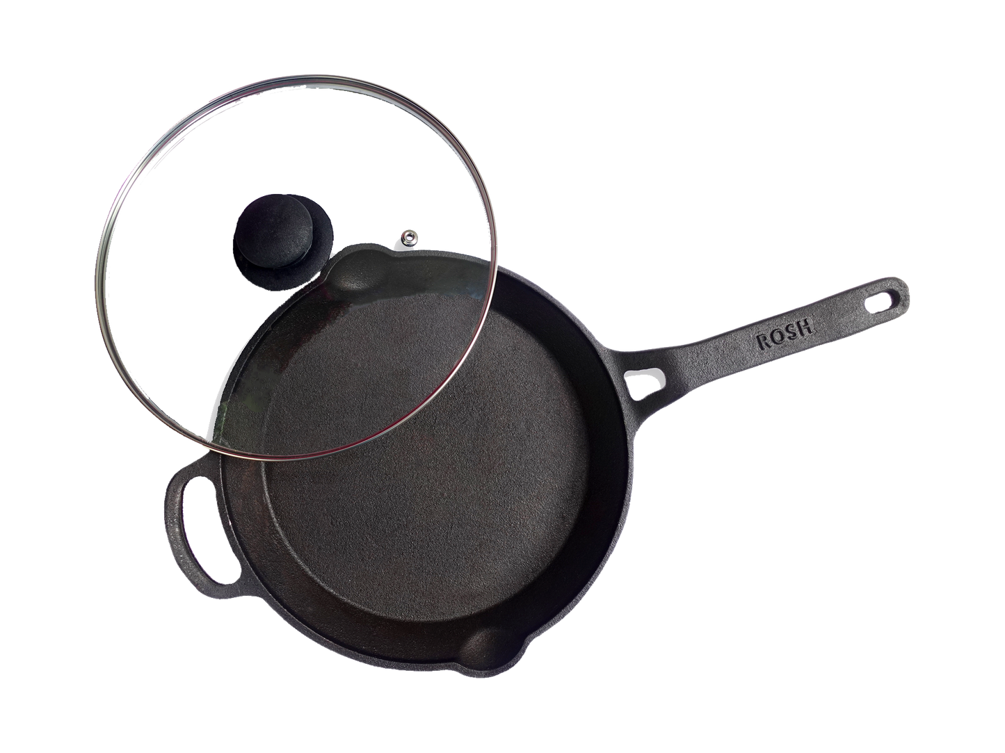 Combo Offer -9 - Skillet - With Lid - Elevated Handle - Rosh - Modern Style. &  Dutch Pot - Rosh - With Lid