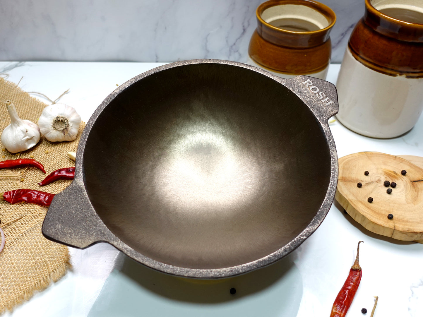 Appam Pan - Cast Iron - Grinded .