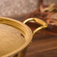 Brass - Heavy Bottom - Cook and Serve Kadai - With Tin Coating .