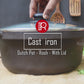 Combo Offer -12 - Dutch Pot - Rosh - With Lid & Fish Fry Tawa - Cast Iron - Rosh Multi Fry Pan - 10 Inch