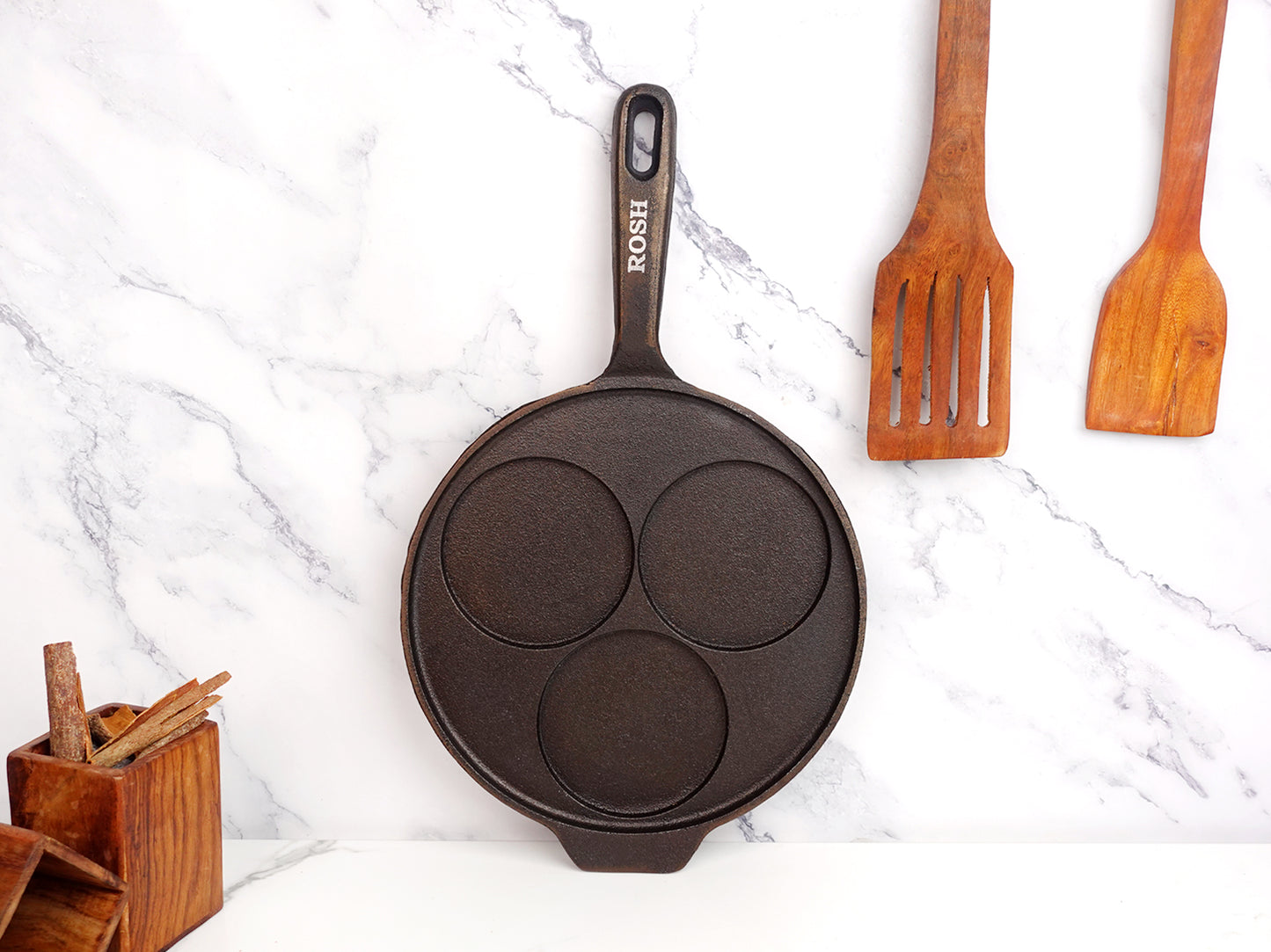 Oothappam Pan Cast Iron - 3 Pit