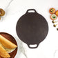 Combo Offer - 21 - Fish Fry Pan - Cast Iron - Omlet Pan - Multi Fry Pan - Cast Iron - 7 Inch Dia - Premium Quality - Dosa Tawa - Cast Iron - Double  Handle - Grinded - Kadai Cast Iron - Grinded Deep - 8 Inch With Lid .