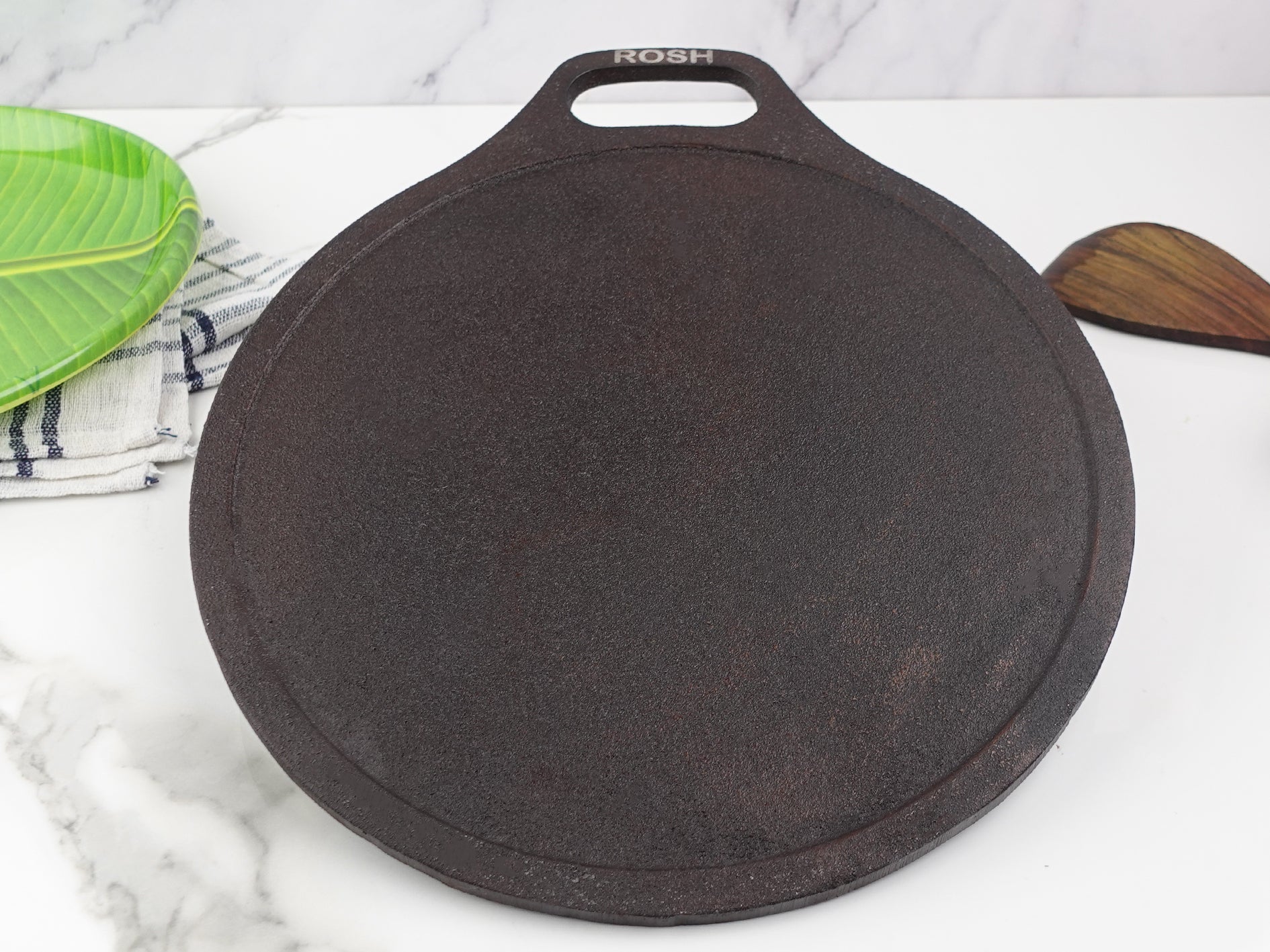 Dosa Tawa - Cast Iron - Double Handle - Grinded. – Rosh Cookwares.