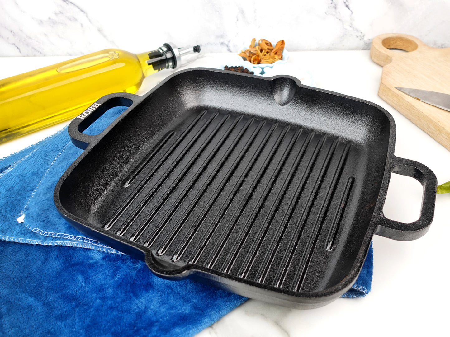 Grill Pan - Cast Iron - Premium .